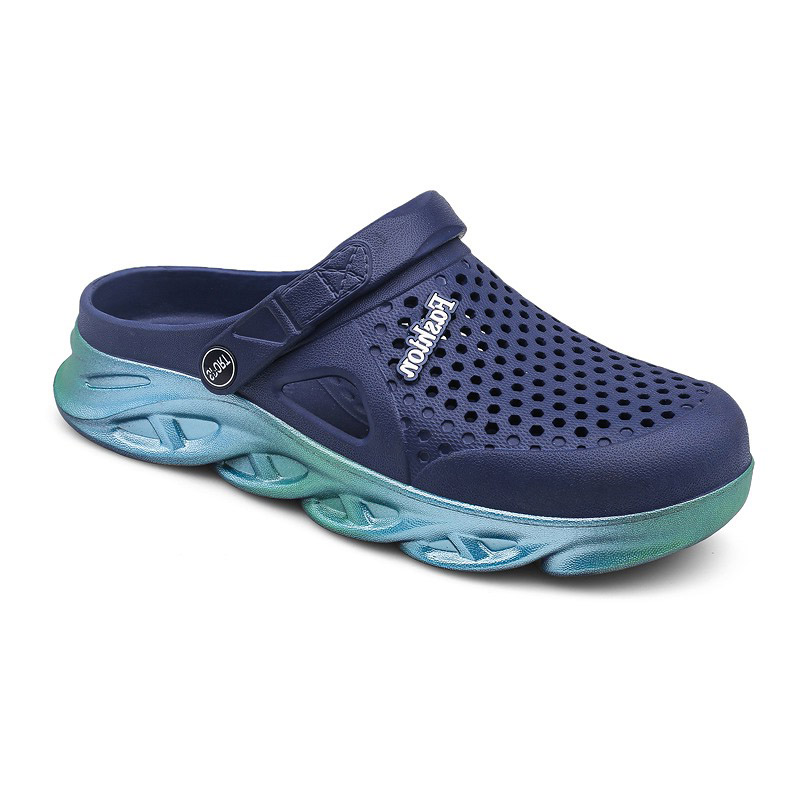

High Quality Mens Women Trainer Sport Size Cross-border Summer Slippers Thick-soled Beach Shoes Couple Hole Shoe Outdoor Baotou Sandals Code:25LL-7790, 52655