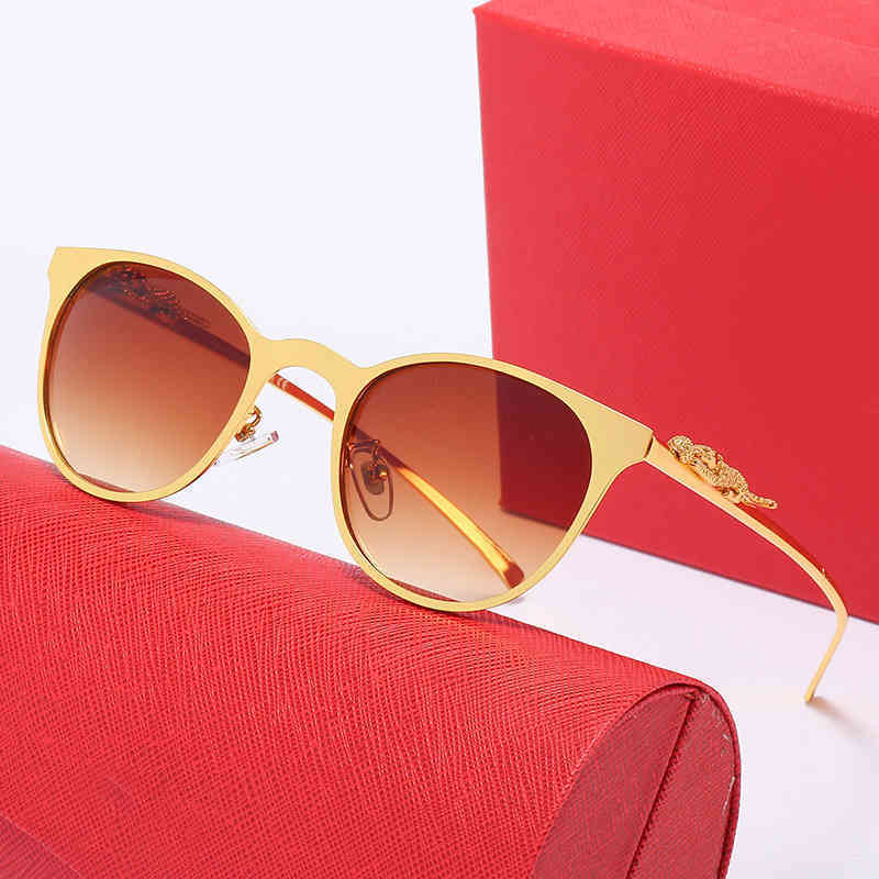 

Factory Direct Price New leopard head full men's round eye women's metal optical frame