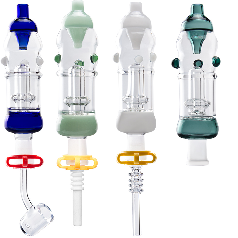 Glass313 CSYC NC016 OD 32mm Smoking Pipe Dab Straw 14mm G2 Titanium Ceramic Quartz Nail Clip Concentrate Oil Rig Bong Glass Pipes-image-408626327