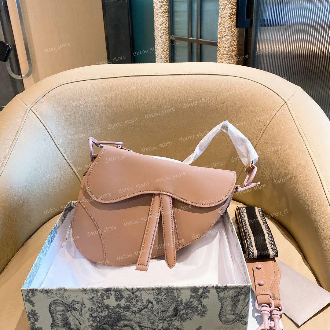 

Crossbody Saddle Bag Women Luxurys Designers High Quality Handbags Purses Fashion Shoulder Bags Classic Nubuck Leather Totes Handbag, Box