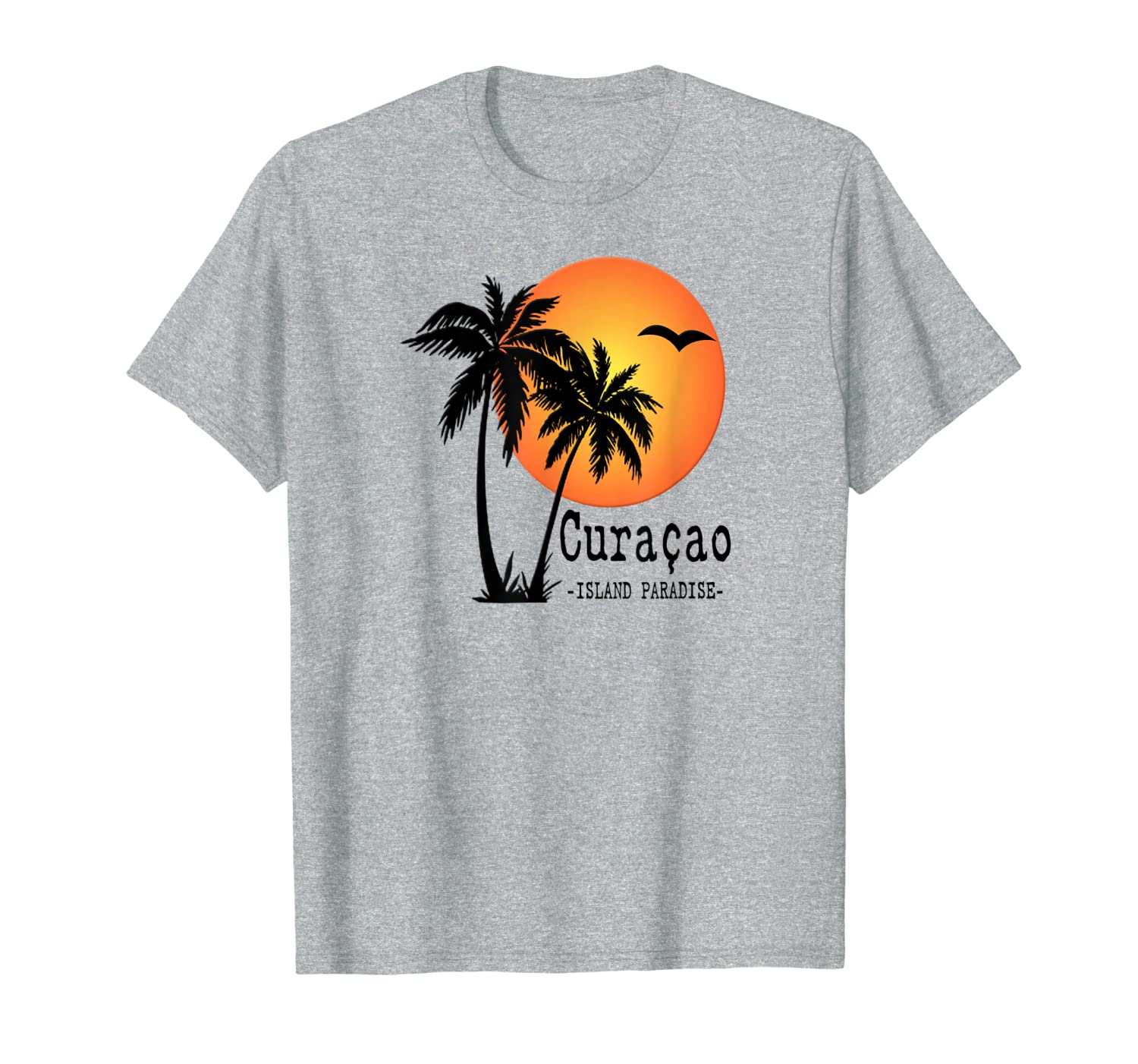 

curacao souvenir tshirt holiday travel gift island sun palm, White;black