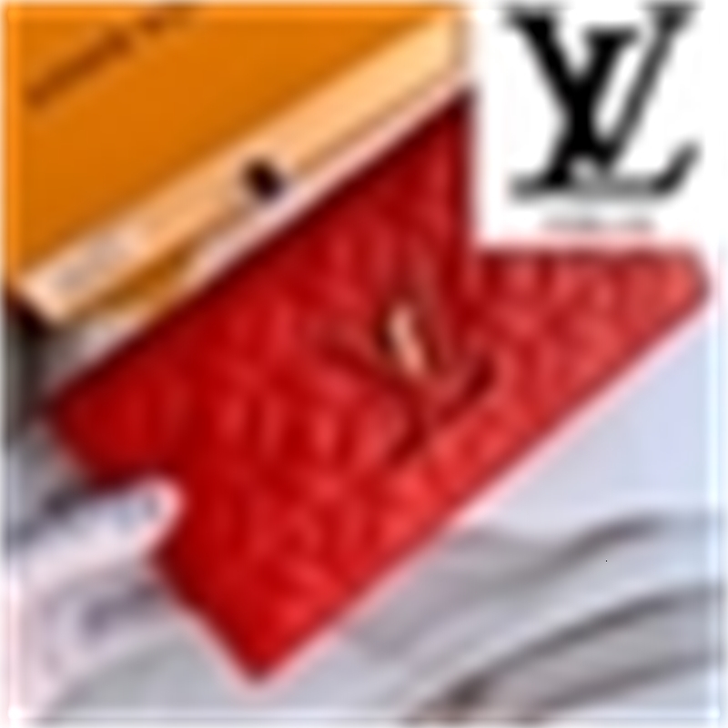 

M68590 Positive red soft quilted sheepskin wallet REAL LEATHER Compact Long Wallets Chain Wallet bag key card holder phone case, Red;black