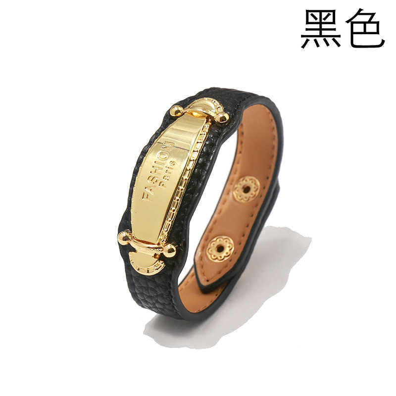 

2020 Fashion Jewelry Pu Leather Bracelet for Women the Best Gift Q0720