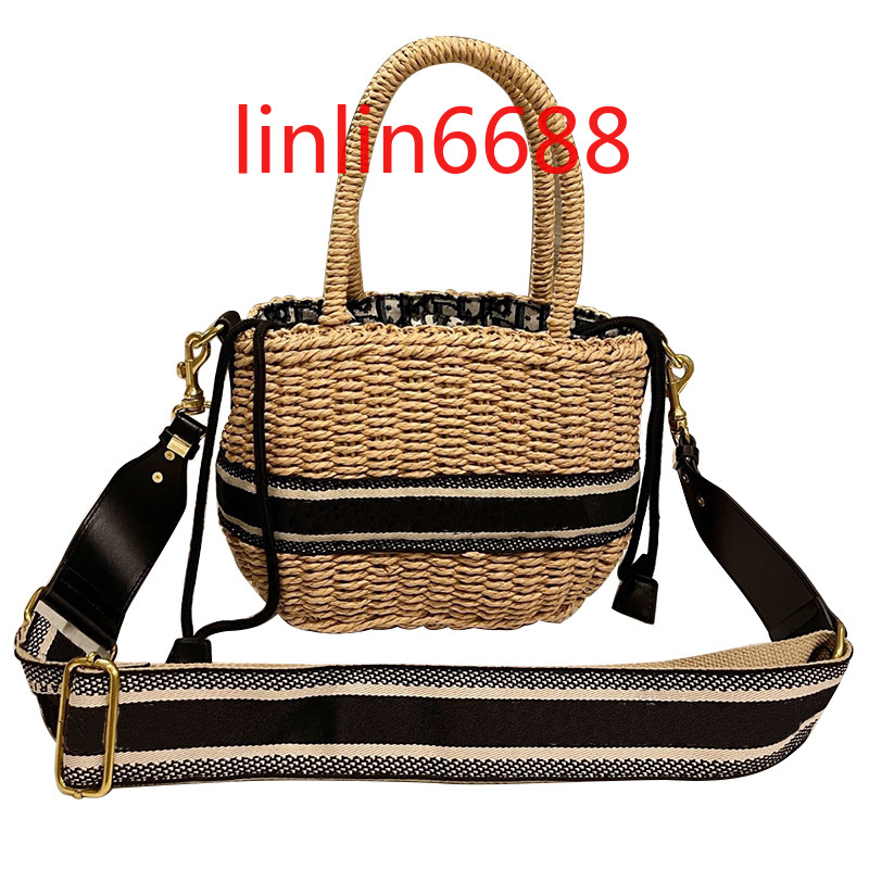 Sac de marque international avec logo Populaire de nouvelle mode Femme Portable Portable Sacs tissés à épaules Large épaule Ceinture net rouge ét