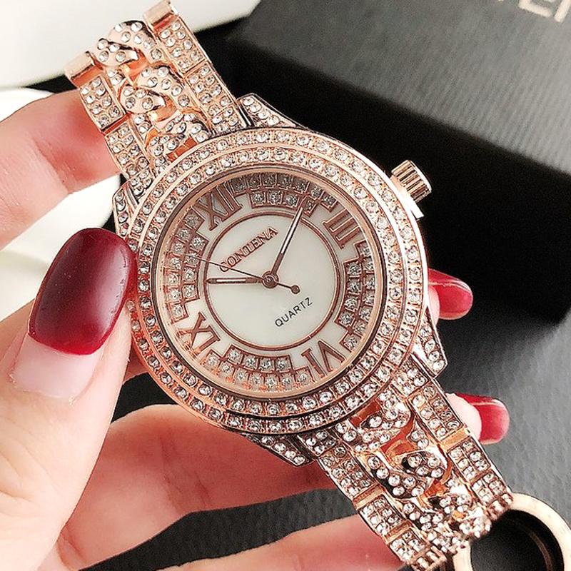 

Wristwatches 2021 Women Watches Fashion Rose Gold Ladies Quartz Watch Women's Montre Femme
