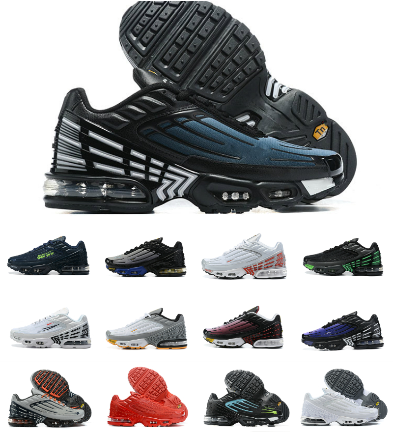 

TN 3 Plus Tuned Obsidian Mens Running shoes tn3 Topography Pack triple Simple white black hyper og classic neon women Tiger Laser Blue Ghost Green trainers sneakers, Bubble package bag