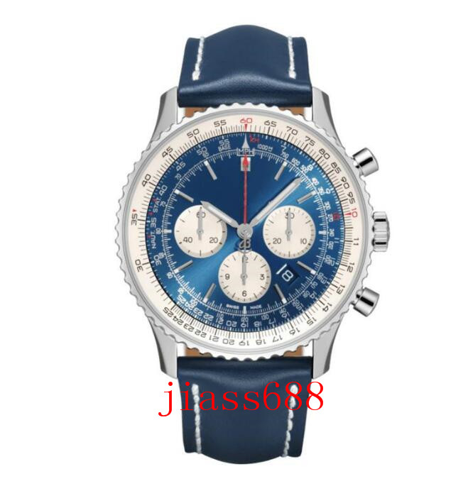 

mens watches quartz watch 43mm of the face calendar waterproof good quality, Slivery;brown