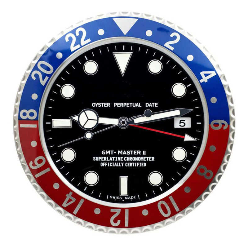 

Luxury wall clock Luminous Metal Design Wall Watch Cheap Clocks X0726
