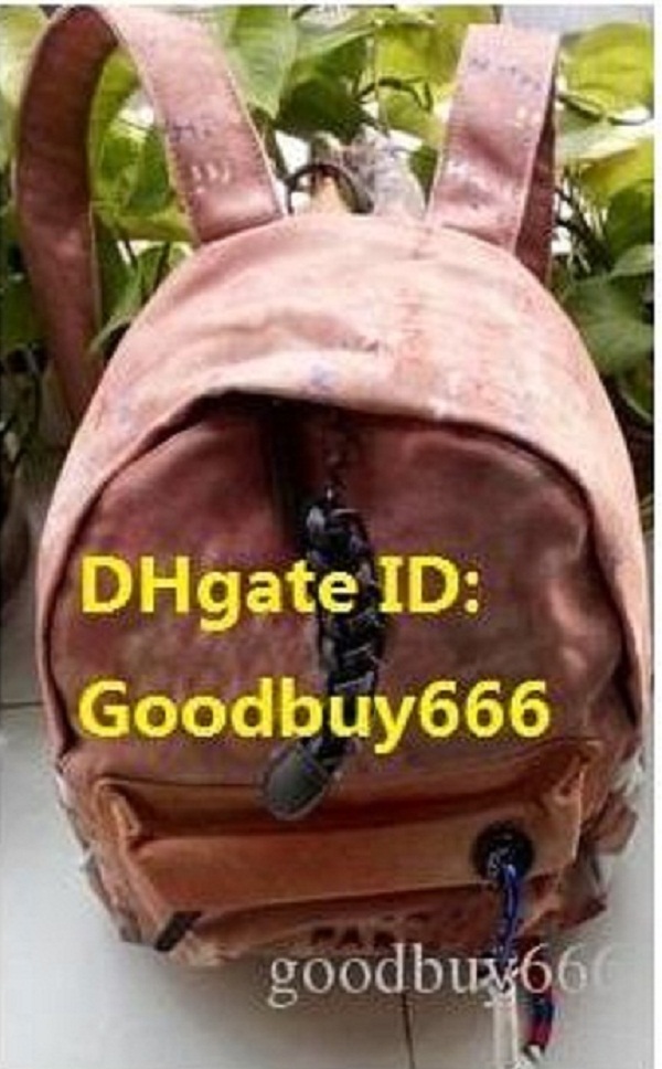 

2021 Graffiti rucksack catwalk Outdoor Sport Casual Canvas Backpack,Men women large capacity schoolbag,exterior stereo zipper bags,Color Gray Coffee Black Size:40, Fluorescence green 40