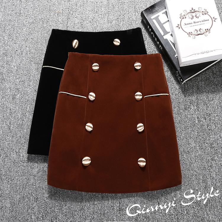 

Women' Shorts 2021 Fashion Women Skirt Autumn And Winter High Waist A Line Skirts, Black