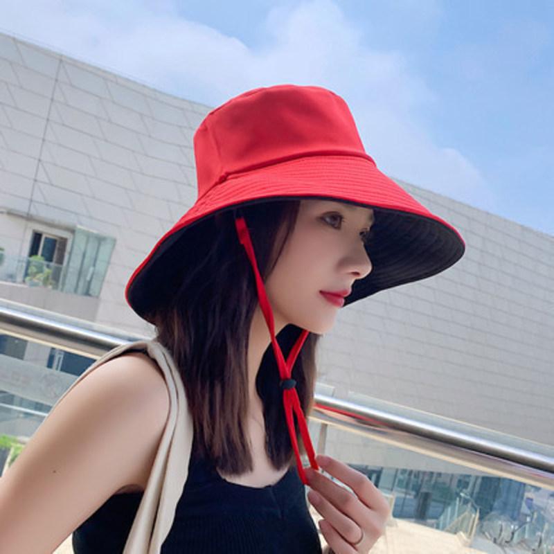 

bucket hat Fisherman's for women's versatile summer cover anti droplet thin wave ee East Gate, Blue + rice