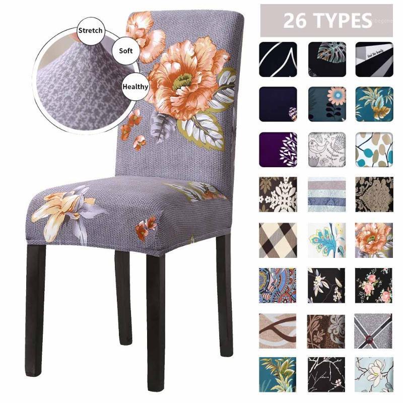 

Chair Covers 1/2/4/6pcs Floral Printing Elastic Stretch Cover Spandex Home Dining Room For Kitchen Chairs Banquet El