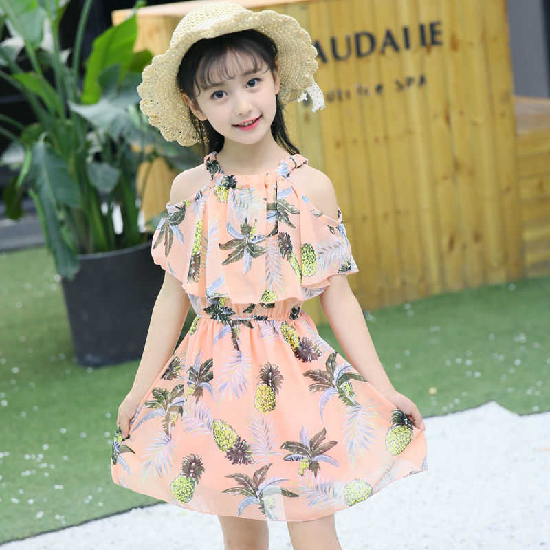 2021 Children's Clothing New Girls Summer Dress Fashion Chiffon Suspenders Girls Princess Dress Party Dresses for Girls 12 Year-image-702420656