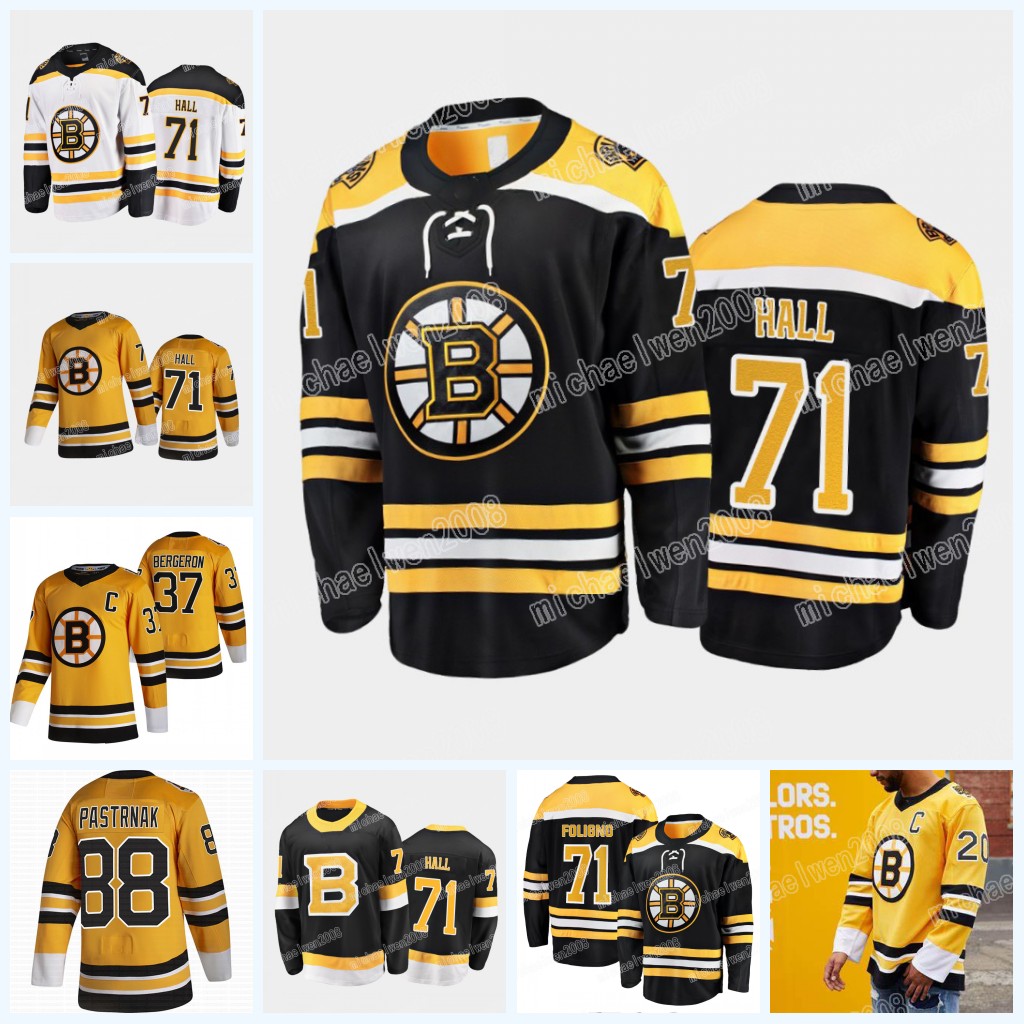 

Taylor Hall Boston Bruins David Pastrnak Jersey 2021 Reverse Retro Nick Foligno Curtis Lazar Mike Reilly Charlie Coyle Brad Marchand Troy Grosenick Linus Ullmark, Mens golden eition