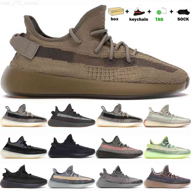 

Kanye Earth Static Black Refective Running Shoes Cinder Desert Sage Tail Light Zebra Clay Womens Mens Sports Trainers Sneakers Size 13, #1