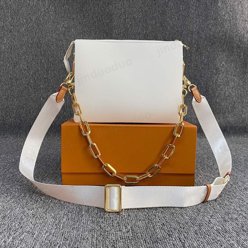 

5A quality Genuine leather Shoulder Bag COUSSIN Women's men toteS crossbody Bags Luxury Designer FOUMS fashion Messenger wallet Camera Cases card pockets handbags, Box