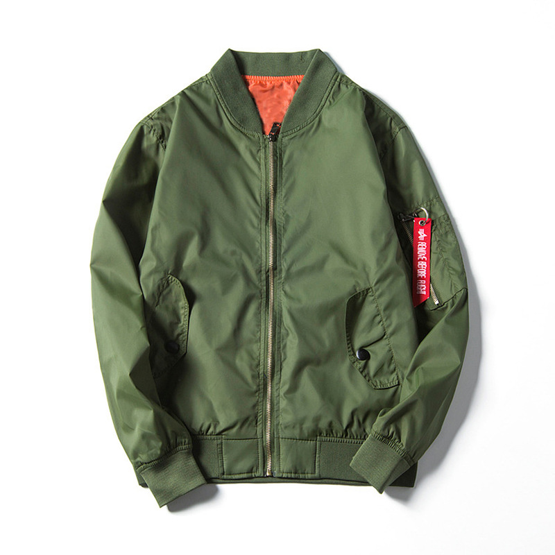

QNPQYX New Autumn Flight Suit Men Solid Color Jacket Slim Windbreaker Aircraft Suits Fashion Clothing Trends Harajuku Clothing, Black