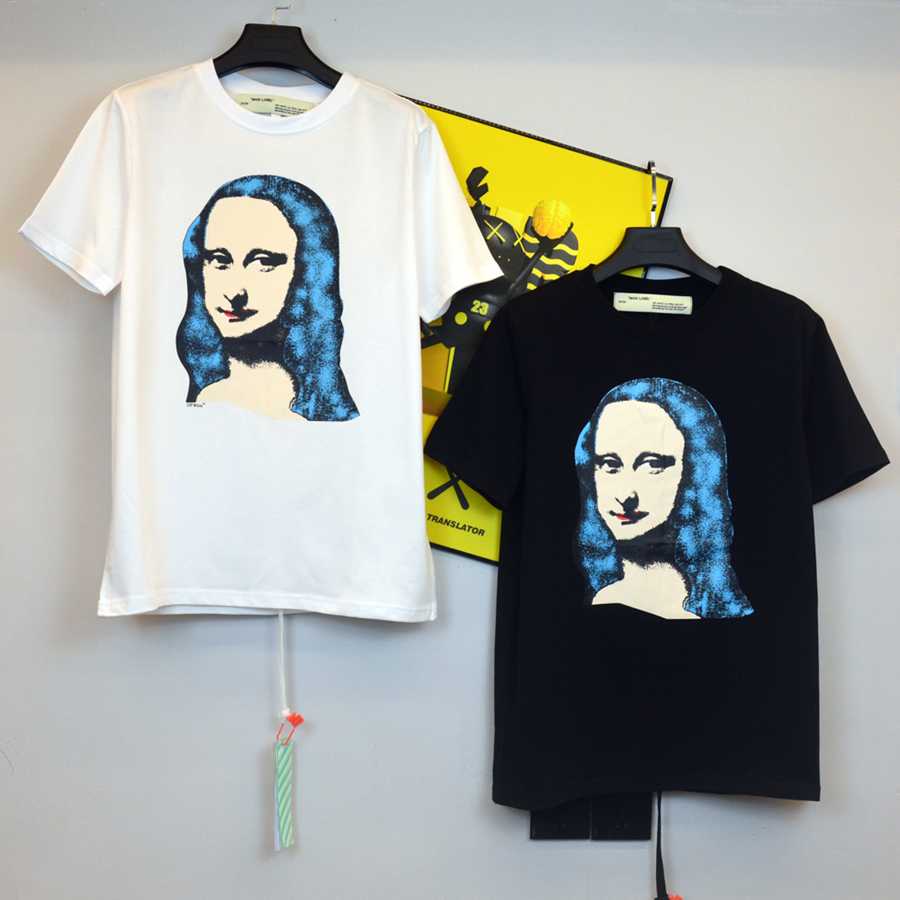 

2021 OFF Style T Shirt White black womens mans OW oversized designer print arrows Short sleeve Letter clothing