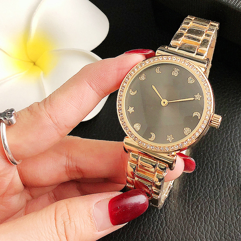 Brand new star and moon of love exquisite bear watch waterproof 10m Spanish style zircon watch
