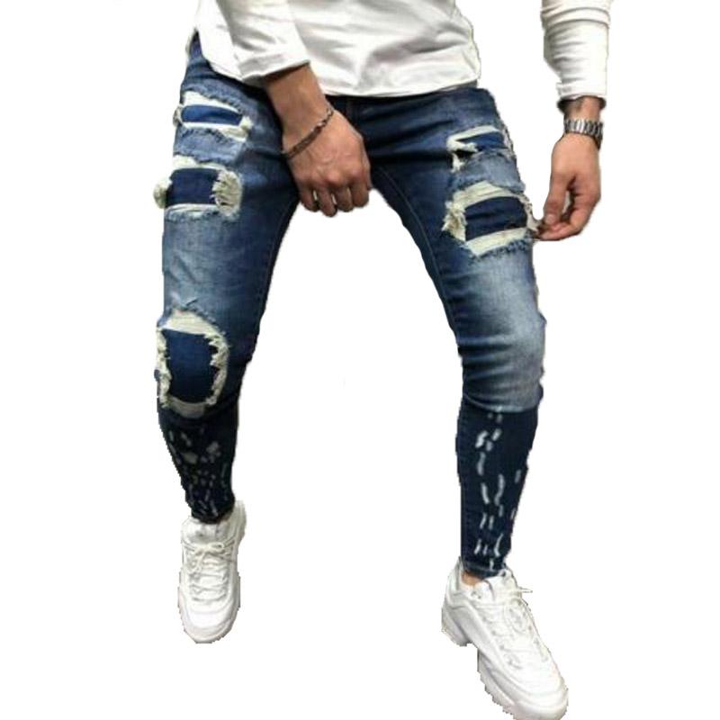 

Fashion Clothing Design Pants Mens Jeans T Shirts Cotton Comfortable Blue Mens Slim Denim Straight Biker Skinny Jeans Men