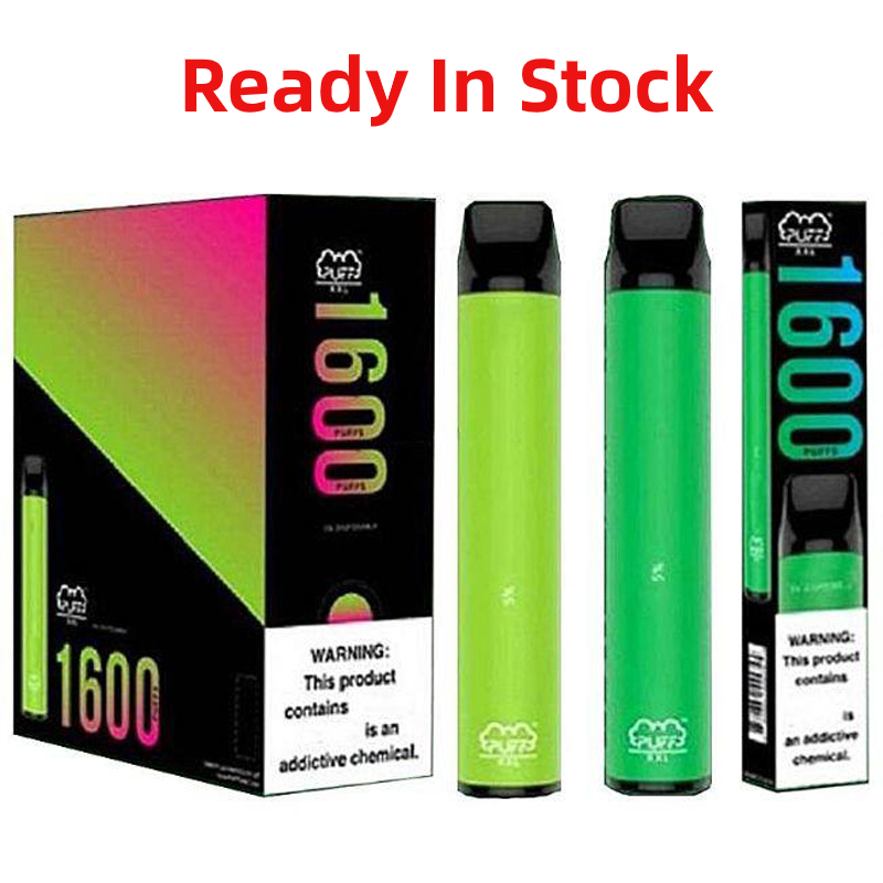 

PUFF XXL Bars Disposable Vapes Pods 850mAh Battery 1600 puffs disposables e cigarettes Prefilled bang xxl breeze Plus