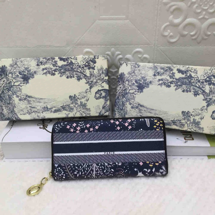 

2021 Lady Wallets Fashion Women Card Holders Purse High Quality Classic Wallet Multi-function Multi-card Letter Pattern Hand Bag with Box