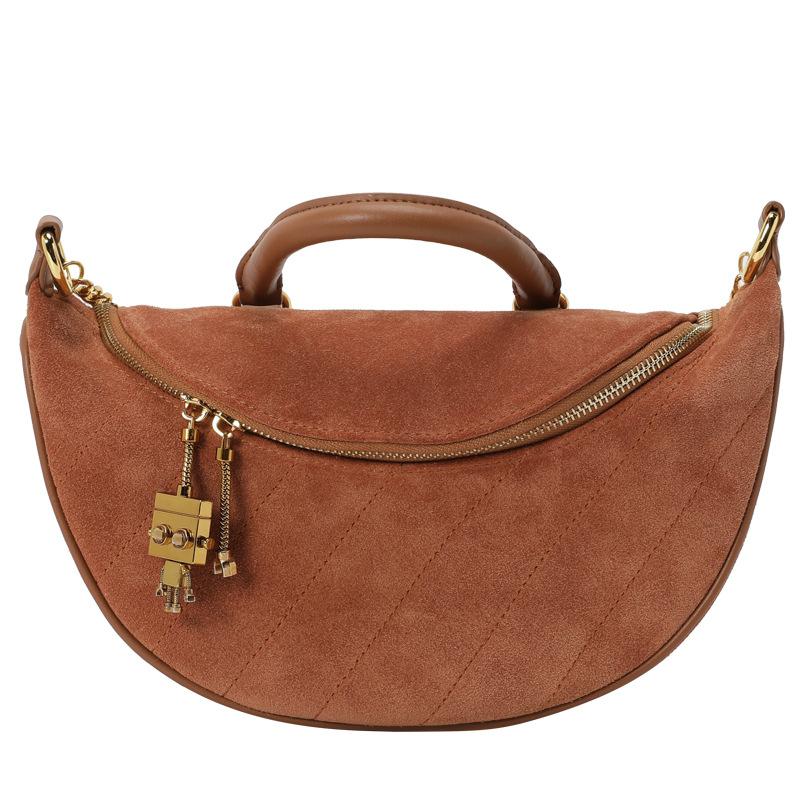 

Waist Bags Women's 2021 Fashion Frosted Leather Vintage Metal Pendant Casual Crossbody Bag Chain Shoulder Pack Chest, Green