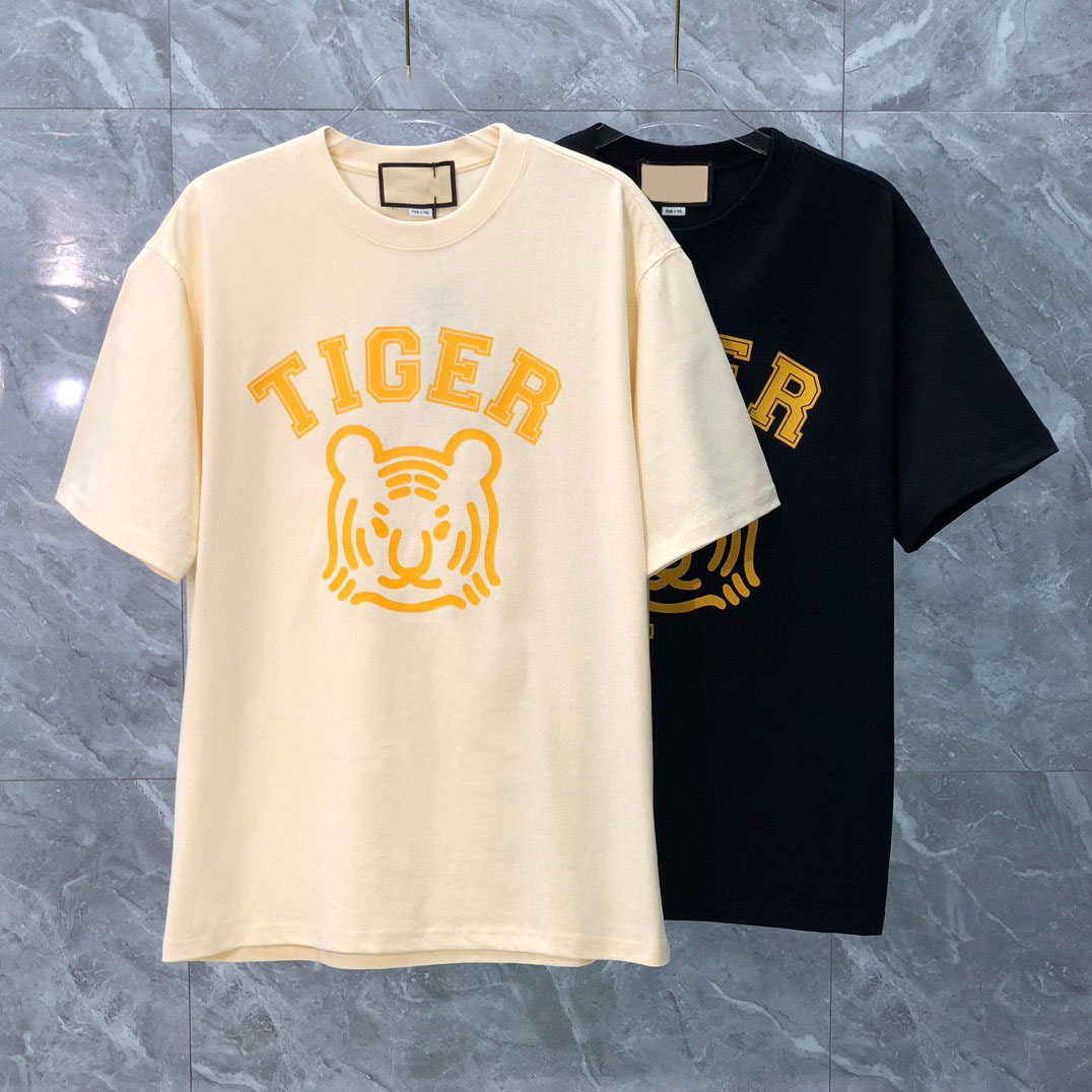 

Sweatshirt sand summer new high grade cotton printing short sleeve round neck panel T-Shirt Oversize Color: black white eed