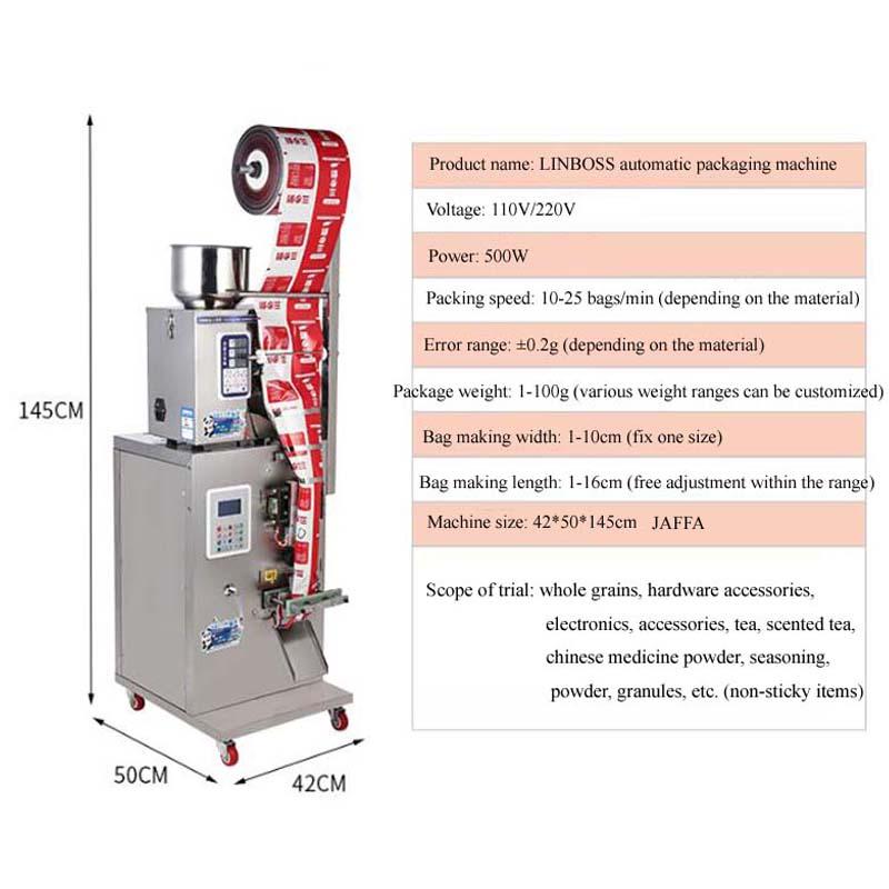 

Small Profession Packaging Sealing Machine Melon Seeds Electronic Hardware Weighing Quantitative Vacuum Food