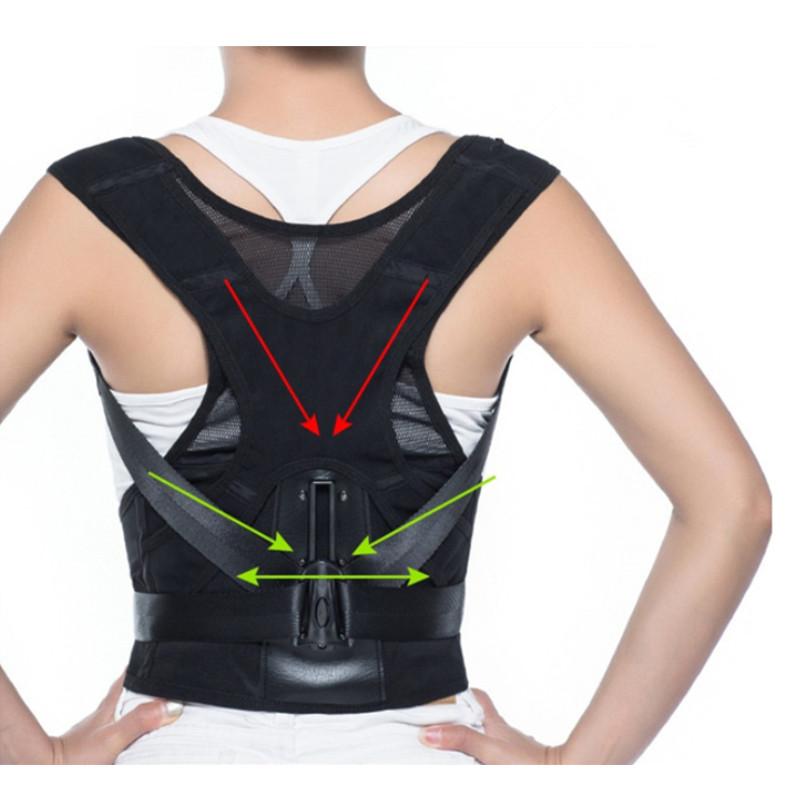 

Posture Correction Belt Shoulder Waist Corrector Adjustable Adult Nylon Bone Protection Braces Black S M L XL XXL XXXL Babaka Back Support, Black;blue