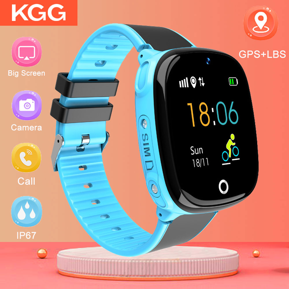 

HW11 IP67 Waterproof Smart Watch Kids Android Tracking Security SOS Call Smart Watch GPS with Camera for Baby Smartwatchg, Pink