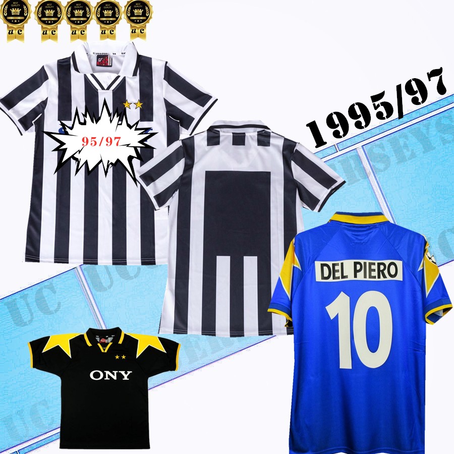 

1995 1997 Home away 3rd Shirt retro soccer jerseys Zidane Di Livio Deschamps Del Piero Inzaghi 95 96 97 classic football shirts, 95/97 away