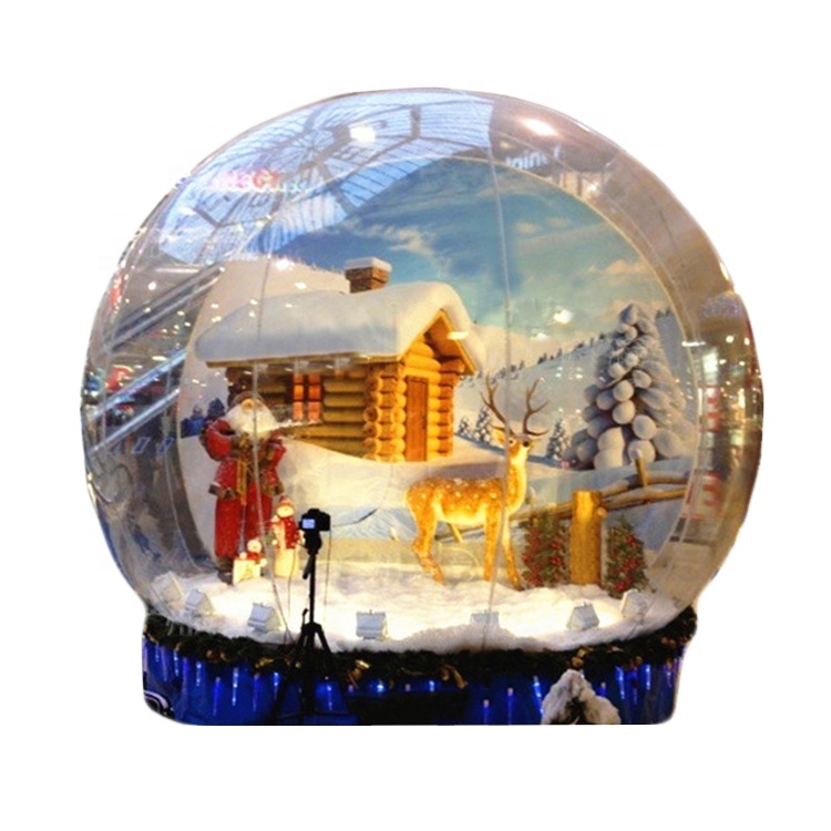 

2M/3M/4M Inflatable Christmas Decoration Giant Photo Snflatable Snow Globe For Event Advertising