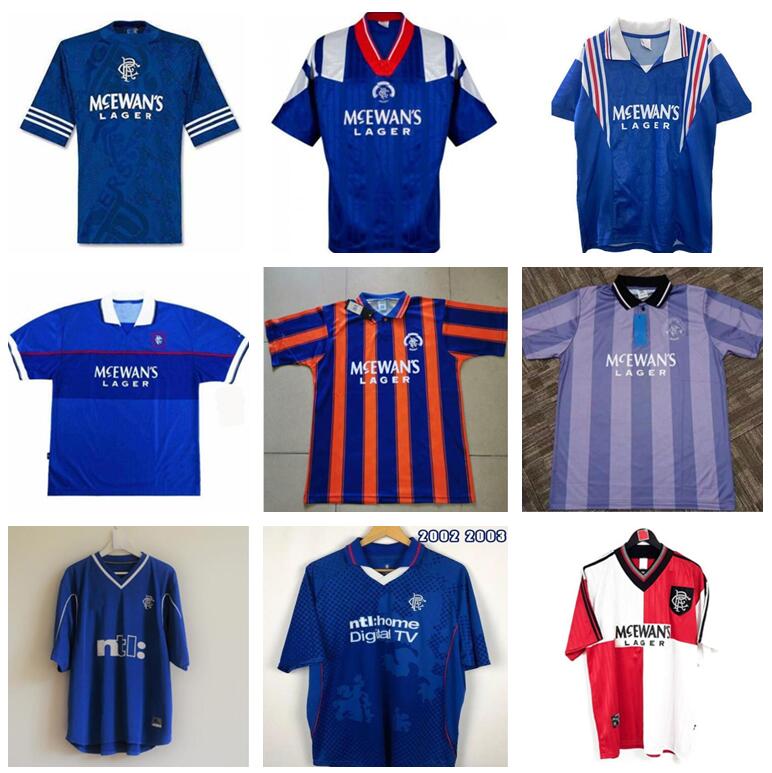 

Soccer Jerseys quality Glasgow Rangers Retro GASCOIGNE LAUDRU 1984 87 /90/ 92/ 93/ 94/ 95 /96 /97/ 99/ 2001/ 02/ 03 /08 vintage Classic football, Black;yellow