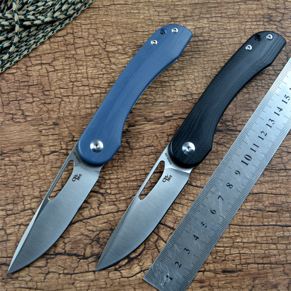 

CH3015G10 Flipper Folding Knife D2 Blade Ball Bearing Washer G10 Handle Outdoor Camping Hunting Utility Pocket EDC Tools