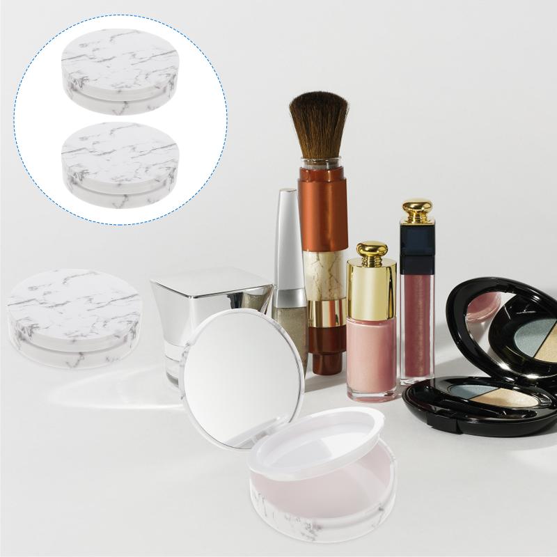 

Car Organizer 2Pcs Pressed Powder Storage Containers Eye Shadow Boxes (Assorted Color)