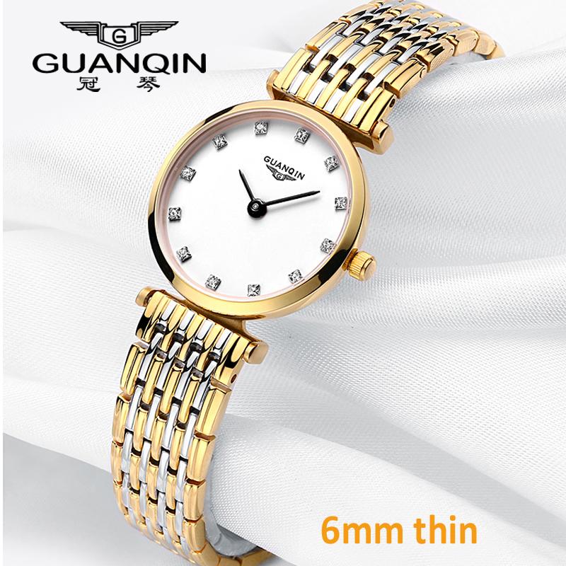 

Women Watches Luxury Top Brand Watch Casual Fashion Ultra Thin 6mm Design Gold Silver Steel Dress Quartz Girl Wristwatches, Slivery;brown