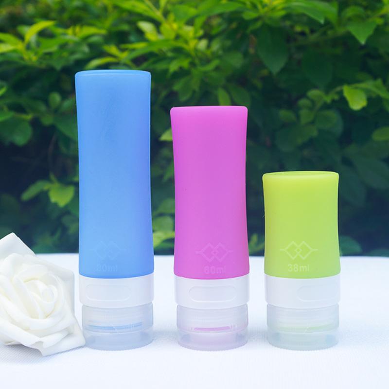

Liquid Soap Dispenser 200Pcs 38/60/80 ML Random Mixed Silicone Refillable Bottles Portable Traveler Perfume For Shampoo Bath