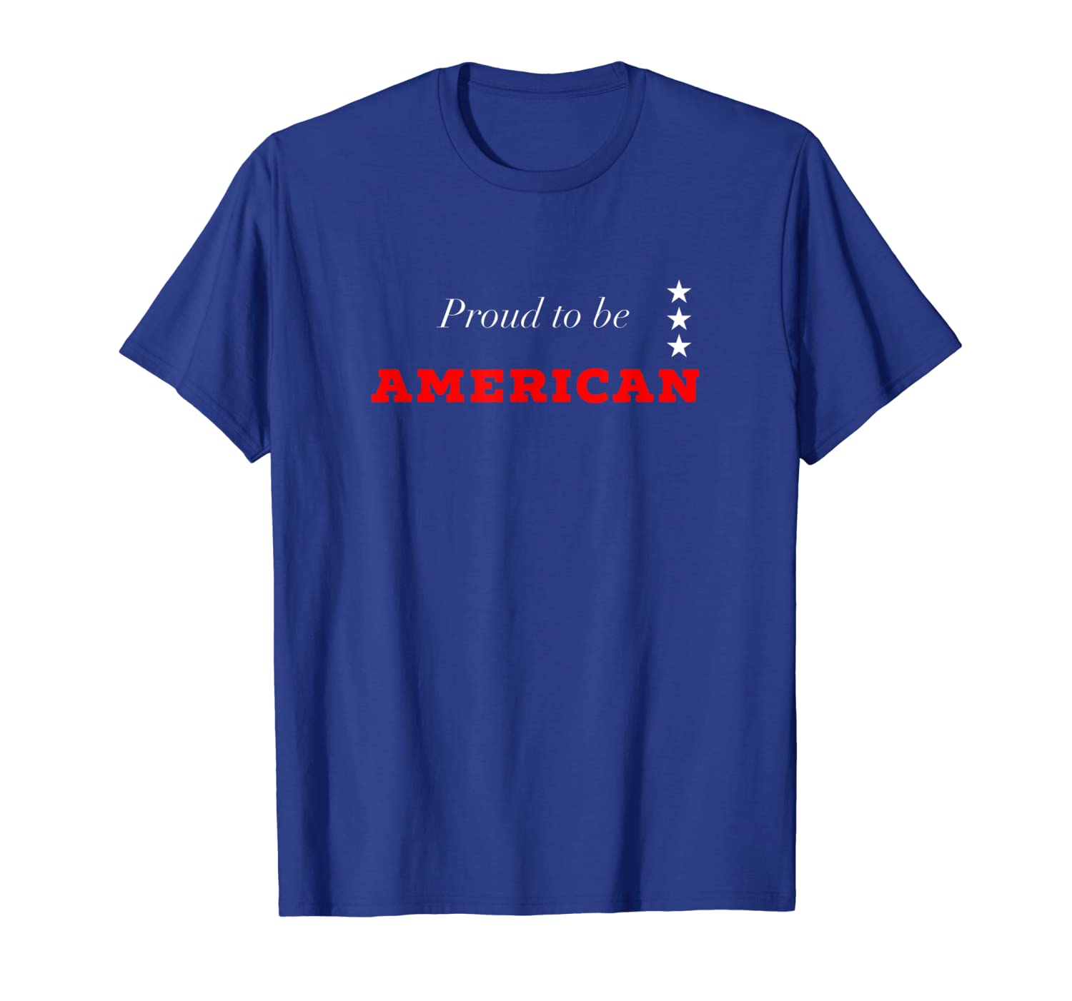 

proud to be american tee, White;black