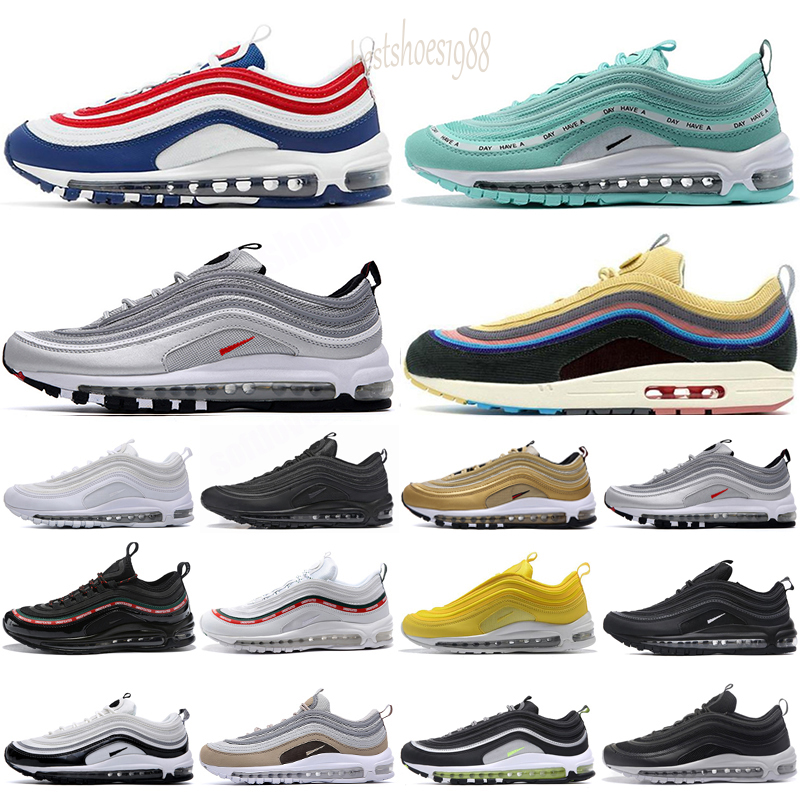 

Mens Women Running Shoes Black Bullet Aurora Green Reflective Bred Triple White Sean Wotherspoon Blue Neon Sports Sneakers Trainers, Color 19