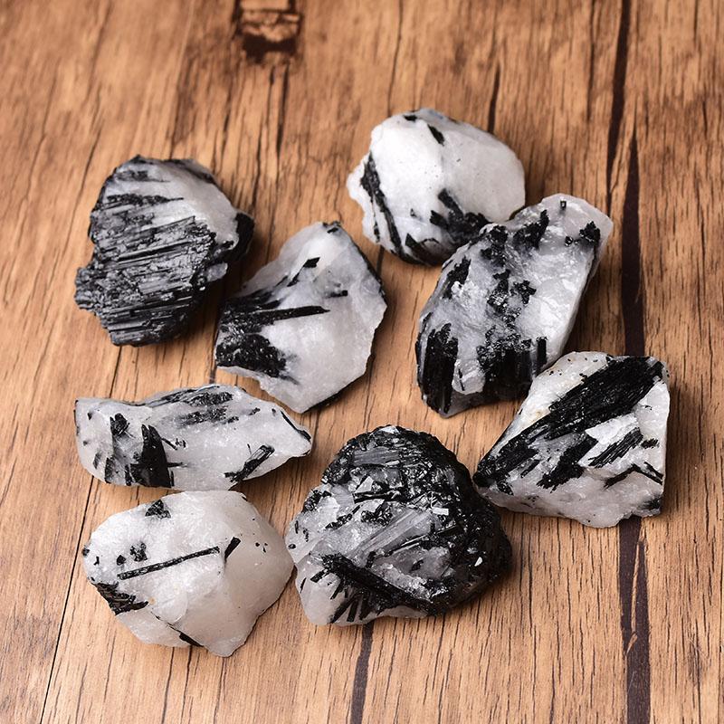 

Decorative Objects & Figurines 30-120g Natural Black Tourmaline Irregular Rough Original Mineral Specimen Home Decor Fashion Simple Crafts