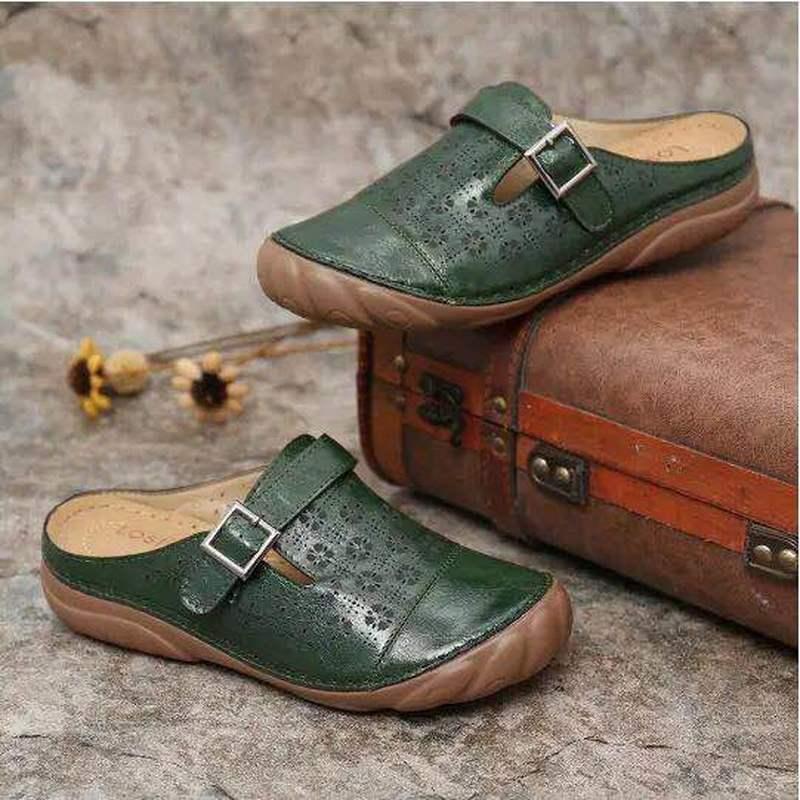 

Women Shoes Comfortable Outdoor Woman Mules Ladies Slippers Flat Slides Chaussures Femme For, Black
