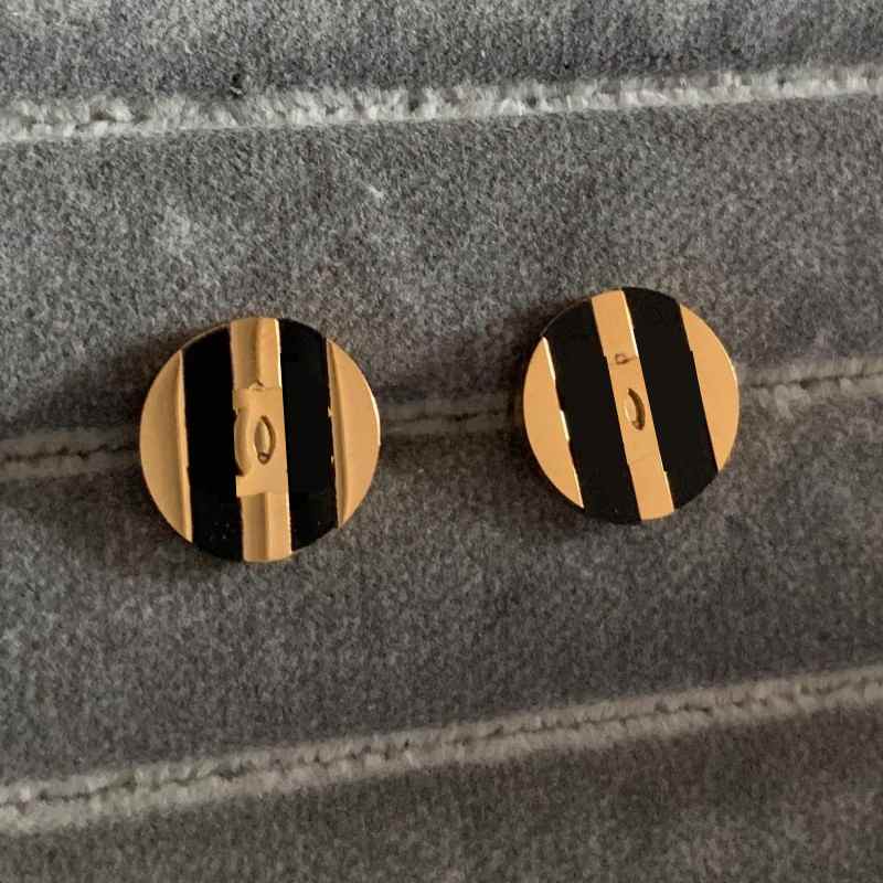 

Top Quality Stainless Steel Fashion Jewelry Hip Hop Stud Luxurious Letter Gold Silver Rose Earrings for Women Party Wedding Hoop wholesale, Golden;silver