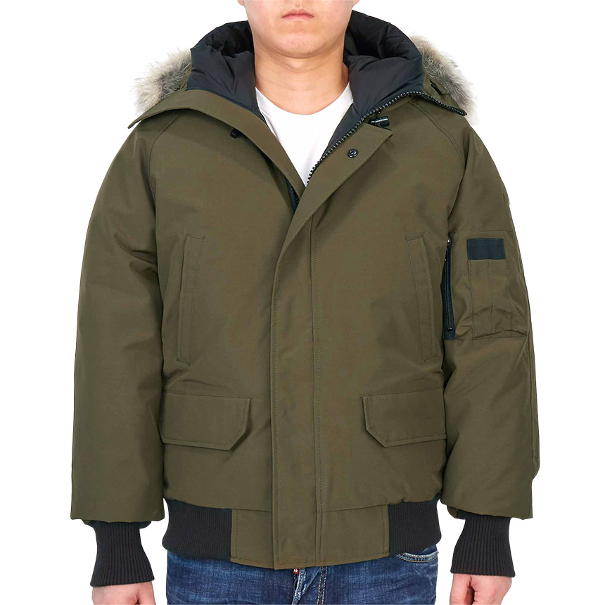 

Canadian Winter Mens Bomber Homme Parka Jassen Camouflage Outerwear Big Fur Hooded Fourrure Manteau Down Jacket Coat Hiver Doudoune, Black
