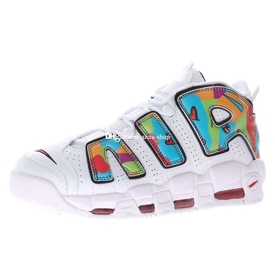 

Uptempos Peace Love Basketball Shoes for Men Pippen More Sneakers Mens Sneaker Womens Sports Shoe Women Sport Chaussures Athletic in Multi DM8150-100, More uptempos peace love dm8150-100