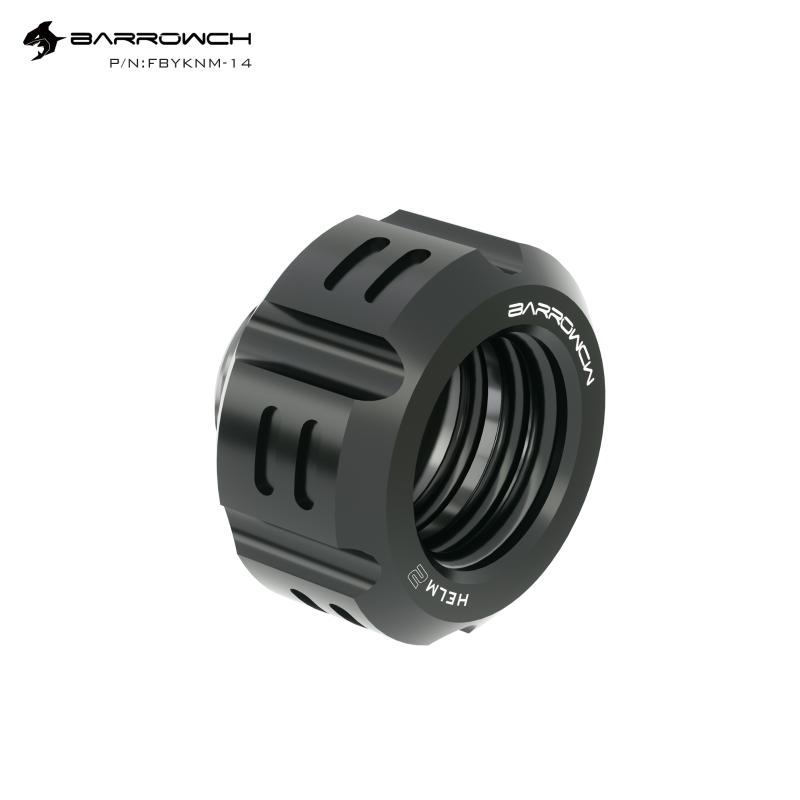 

Barrowch FBYKNM-14,Water Cooling Hard Tube Fitting G1/4 Hand Compression Fittings, For OD14mm Acylic/PETG/PMMA Rigidity Fans & Coolings