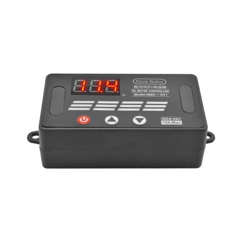 

Counters Deek-Robot DC Motor Speed Controller DMC-331 8-55V 10A PWM Regulator Governor With LED Digital Display