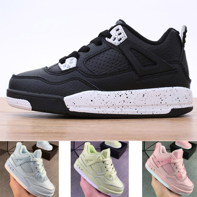 

Children 4 Basketball Shoes Boy Girl Youth Kid Sport boots Sneaker Size 28-35, 002