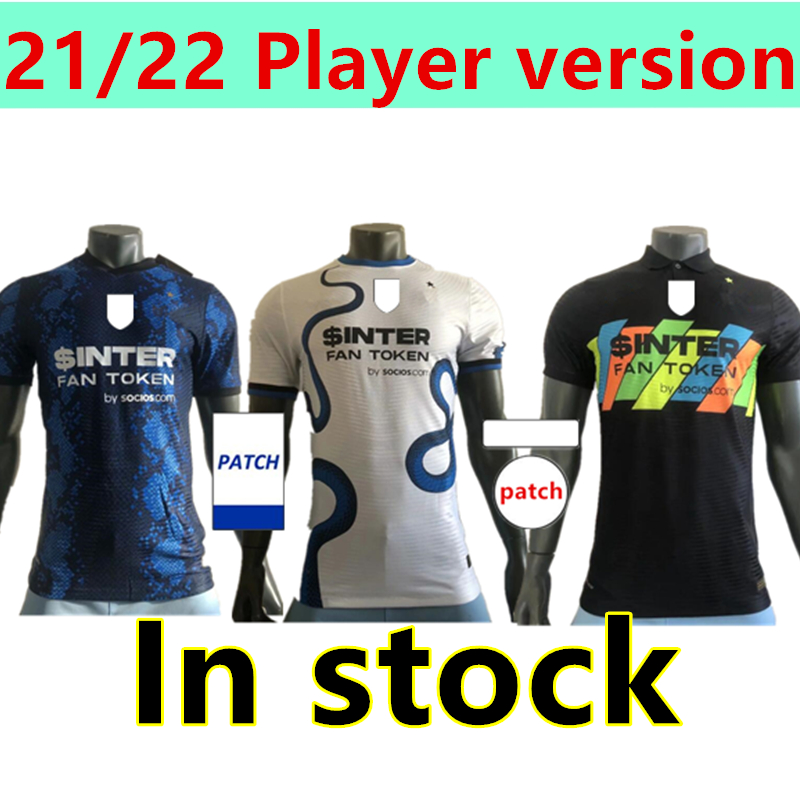 

Player versionINTER soccer jersey Dzeko MILAN BARELLA LAUTARO VIDAL ERIKSEN 21 22 3rd football shirt 2021 uniforms Dumfries D'AMBROSIO SKRINIAR SENSI, 21/22 home