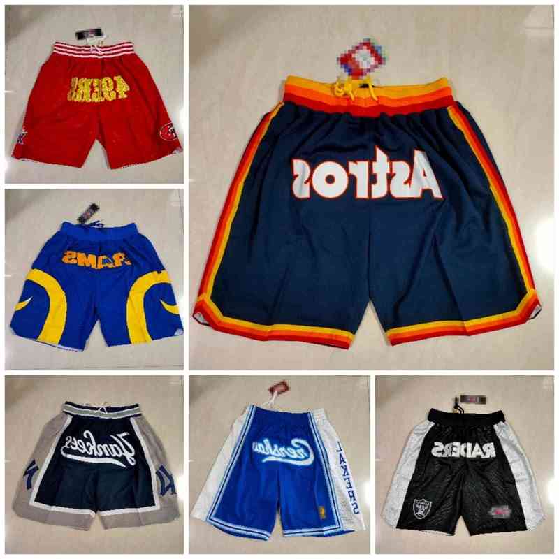 

Lakers dodge Justin pocket supersonic 76ers embroidered basketball pants